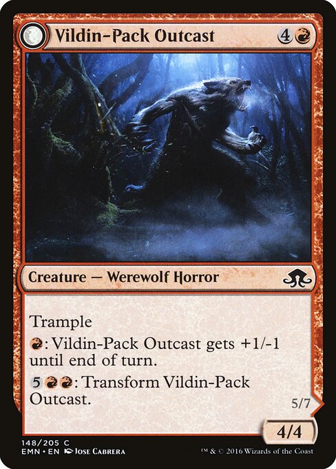 Vildin-Pack Outcast // Dronepack Kindred – Eldritch Moon (EMN-148) Magic: The Gathering card | LC-REM-20260804-15150764785996-460f7733-c0a6-4439-a313-7b26ae6ee15b