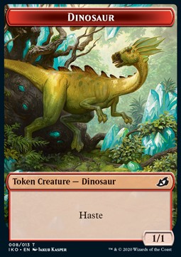 Dinosaur Token (Red 1/1) - Ikoria: Lair of Behemoths: Extras (Token) [XIKO-T08] Hoofdafbeelding