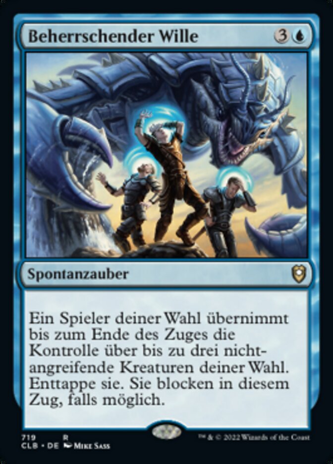 Magic-kaart Domineering Will CLB-719 uit Commander Legends: Battle for Baldur's Gate (Rare) Hoofdafbeelding