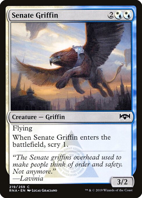 Senate Griffin – Ravnica Allegiance (RNA-219) Magic: The Gathering card