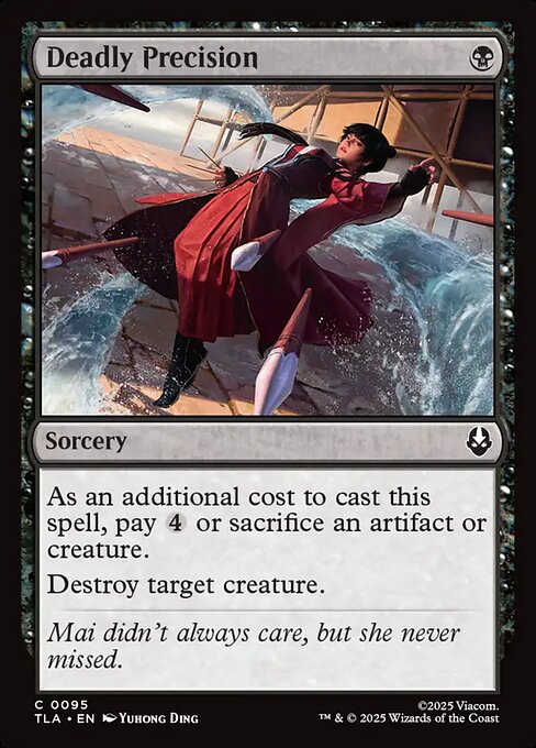 Deadly Precision – Avatar: The Last Airbender (TLA-95) Magic: The Gathering card