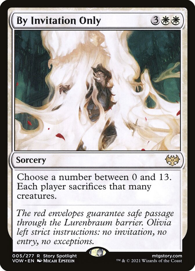 By Invitation Only - Innistrad: Crimson Vow (Rare) [VOW-5] Imagen principal del producto