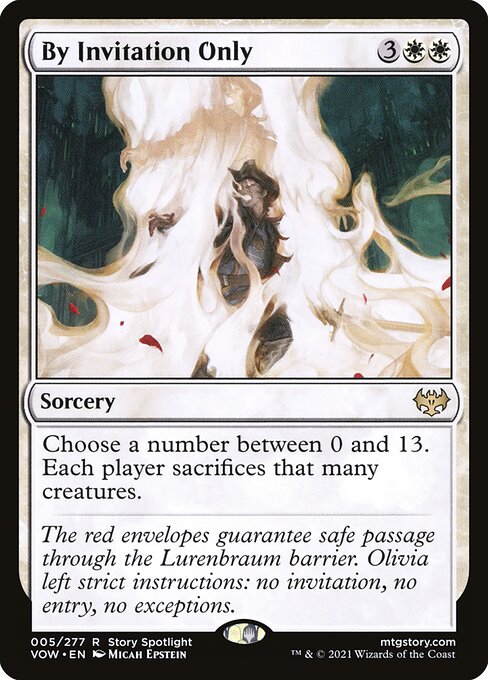 By Invitation Only – Innistrad: Crimson Vow (VOW-5) Magic: The Gathering card