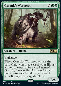 Garruk's Warsteed - Core 2021: Extras (Rare) [XM21-337]