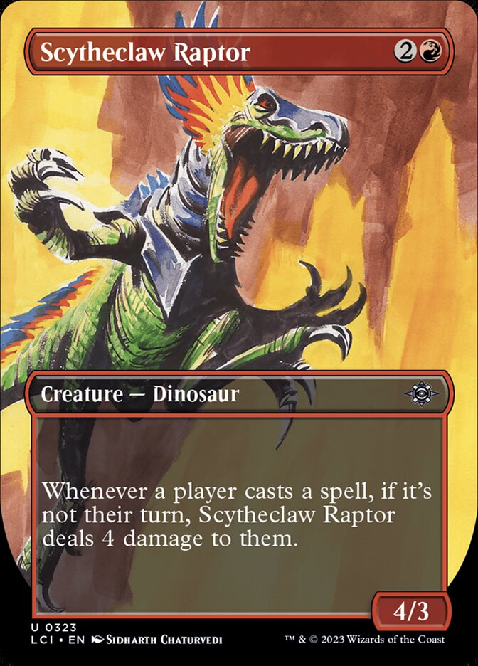 Magic-kaart Scytheclaw Raptor LCI-323 uit The Lost Caverns of Ixalan (Uncommon) Main image