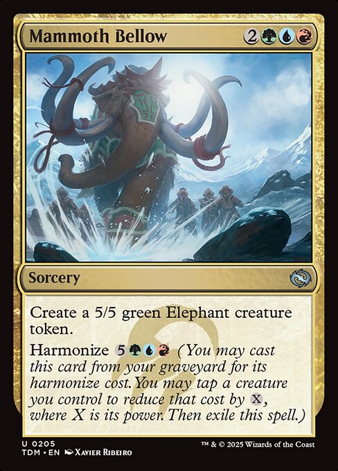 Mammoth Bellow – Tarkir: Dragonstorm (TDM-205) Magic: The Gathering card | LC-REM-20260804-15401848832332-468b17b4-79ce-4dfa-8873-a9cfc347e38f