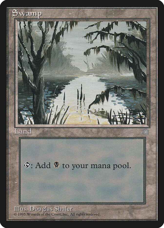 Magic-kaart Swamp ICE-373 uit Ice Age (Land)
