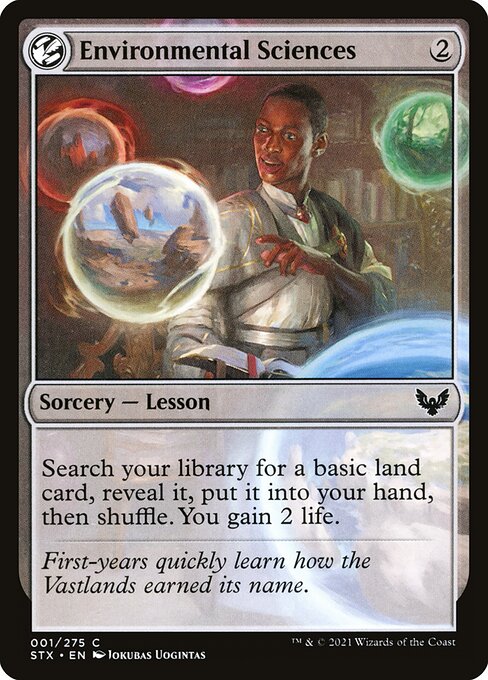Environmental Sciences – Strixhaven: School of Mages (STX-1) Magic: The Gathering card Hauptbild