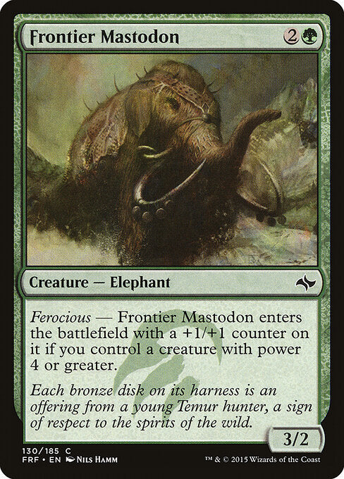 Frontier Mastodon – Fate Reforged (FRF-130) Magic: The Gathering card