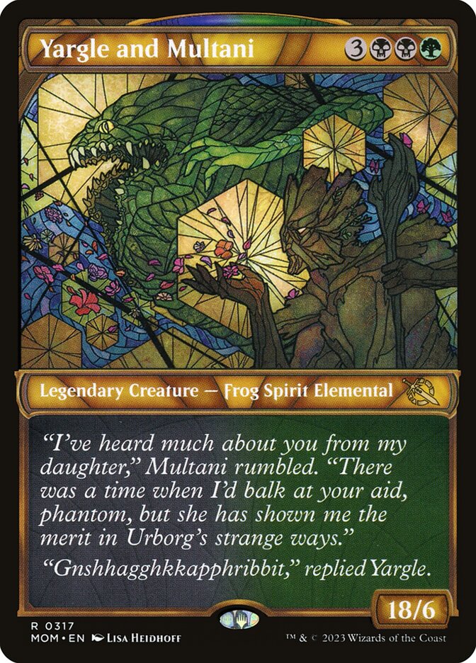 Magic-kaart Yargle and Multani MOM-317 uit March of the Machine (Rare) Hoofdafbeelding