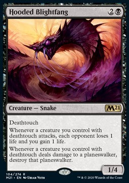 Hooded Blightfang - Core 2021 (Rare) [M21-104] Main image