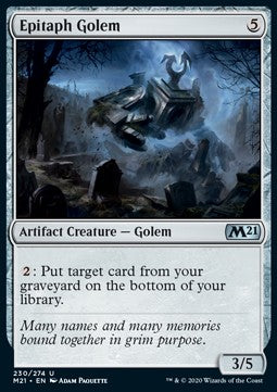 Epitaph Golem - Core 2021 (Uncommon) [M21-230] Hauptbild
