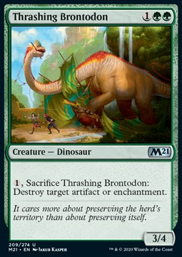 Thrashing Brontodon - Core 2021 (Uncommon) [M21-209]