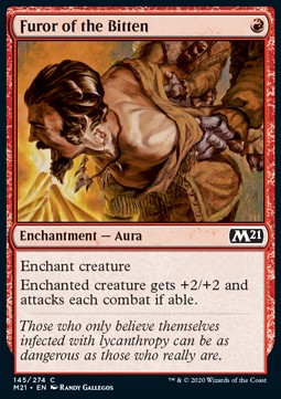 Furor of the Bitten - Core 2021 (Common) [M21-145]