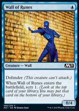 Wall of Runes - Core 2021 (Common) [M21-85] Hauptbild