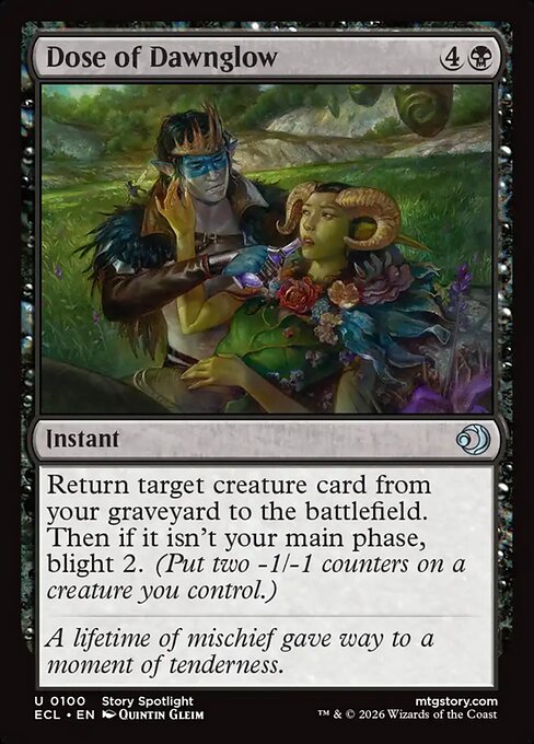Dose of Dawnglow – Lorwyn Eclipsed (ECL-100) Magic: The Gathering card