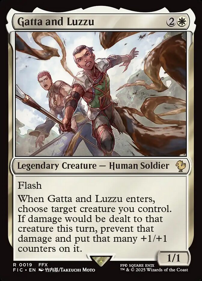 Magic-kaart Gatta and Luzzu FIC-19 uit Final Fantasy Commander (Rare)