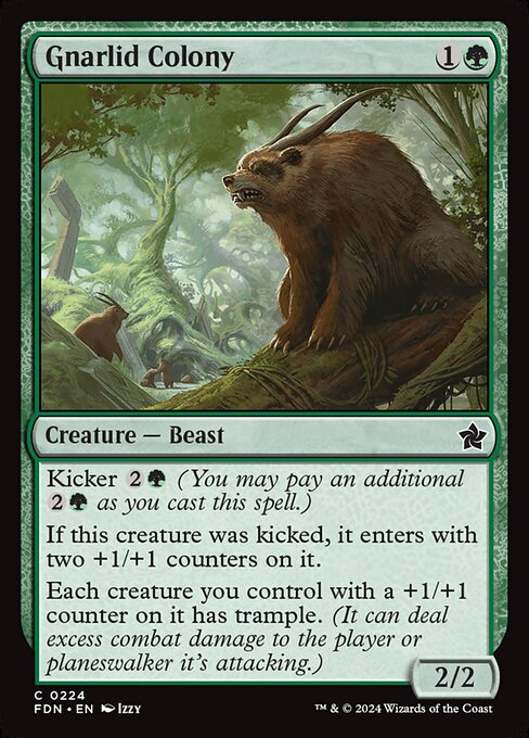 Gnarlid Colony – Magic: The Gathering Foundations (FDN-224) Magic: The Gathering card