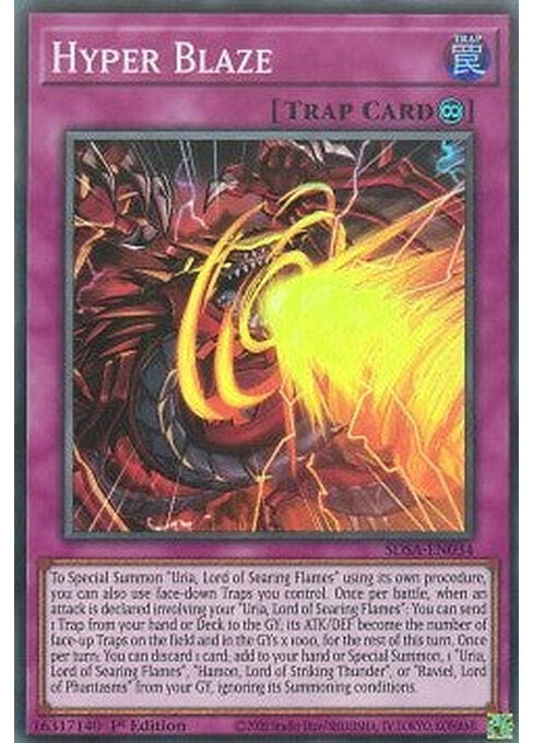 Hyper Blaze — Structure Deck: Sacred Beasts (SDSA-034) Yu-Gi-Oh! card Immagine principale del prodotto