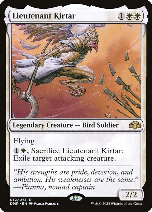 Lieutenant Kirtar – Dominaria Remastered (DMR-12) Magic: The Gathering card