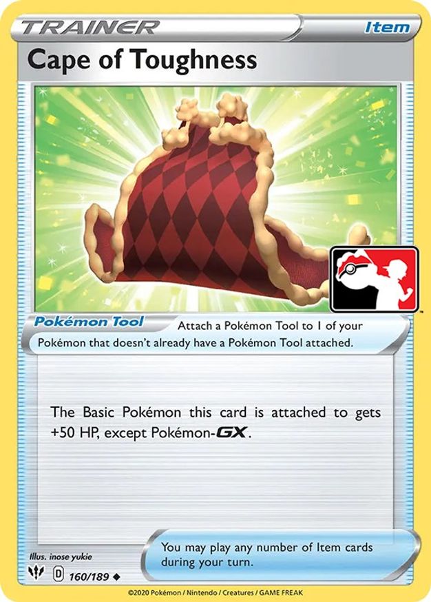 Pokémon-kaart Cape of Toughness DAA 160 Promo uit de set Play! Pokémon Prize Pack Series One Main image