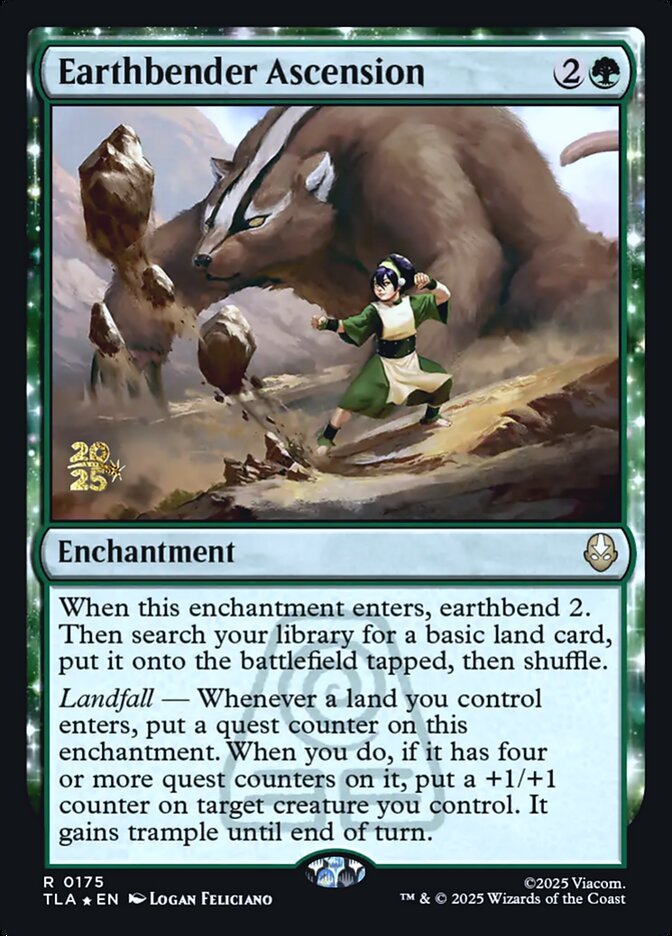 Magic-kaart Earthbender Ascension PTLA-175 uit Avatar: The Last Airbender: Promos (Rare)