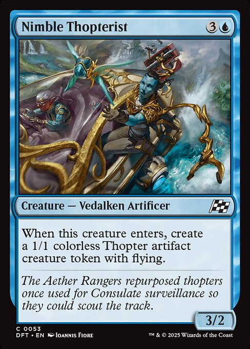 Nimble Thopterist – Aetherdrift (DFT-53) Magic: The Gathering card Immagine principale del prodotto
