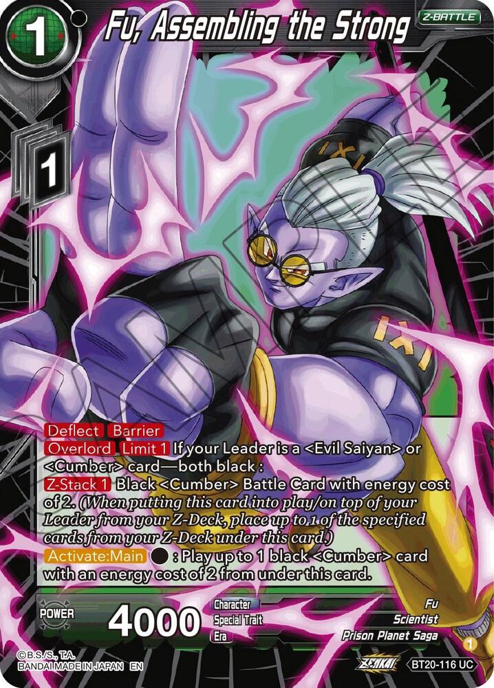 Fu, Assembling the Strong - Power Absorbed (Uncommon) [BT20-116] — dragon-ball card Immagine principale del prodotto