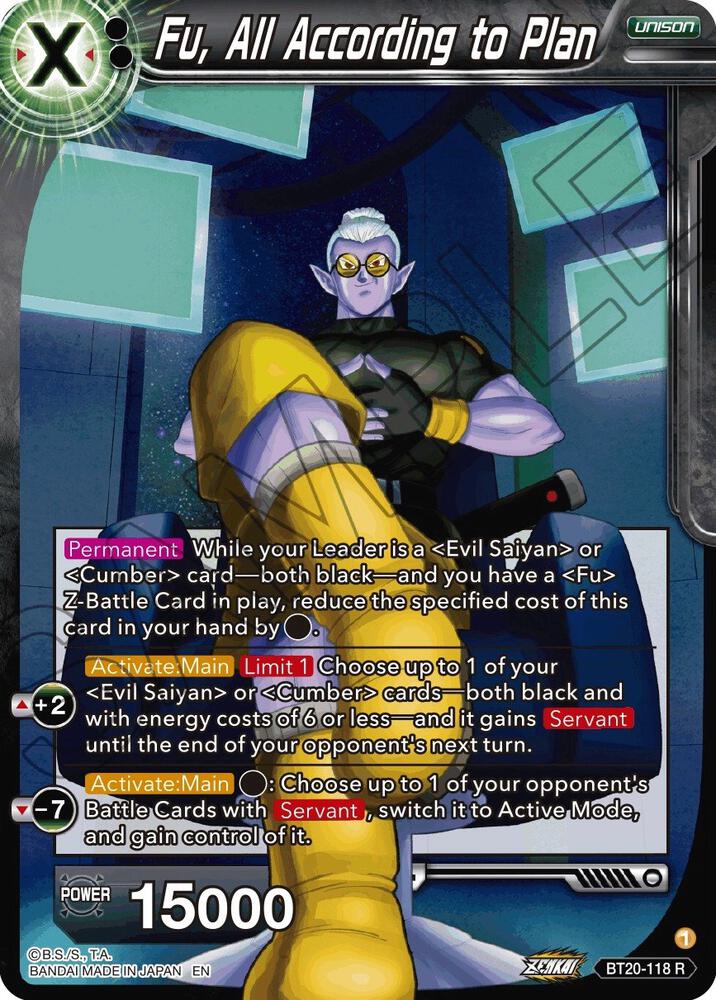 Fu, All According to Plan - Power Absorbed (Rare) [BT20-118] — dragon-ball card Main image