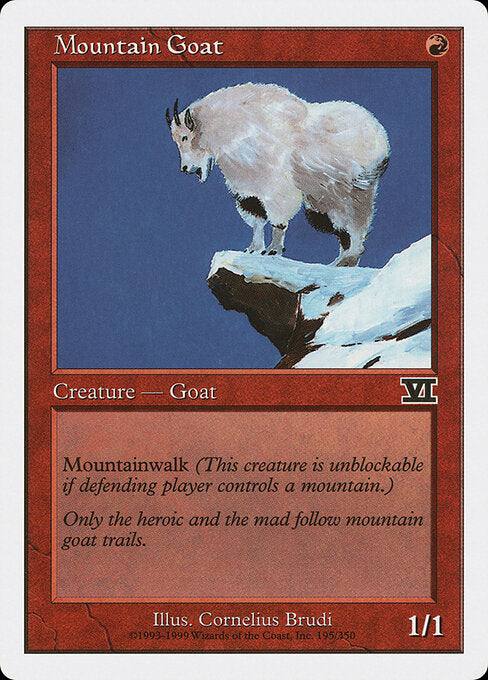 Mountain Goat – Sixth Edition (6ED-195) Magic: The Gathering card Main image