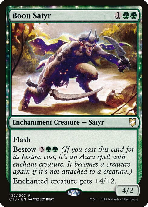 Boon Satyr – Commander 2018 (C18-132) Magic: The Gathering card | LC-REM-20260804-15339530060108-477a30f3-3cbe-42a5-9fae-fe5885a8cf25 Main image