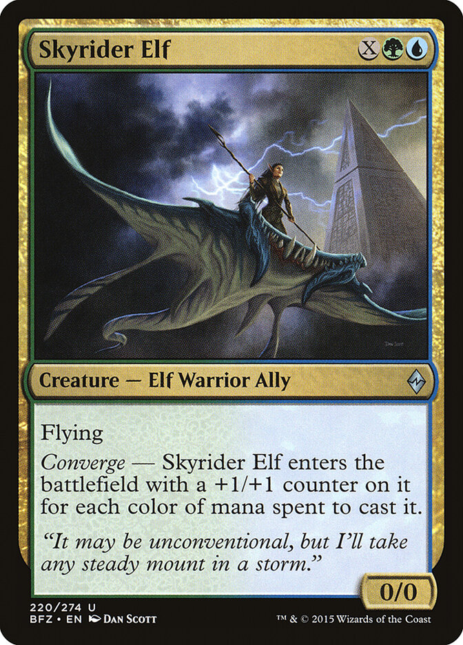 Skyrider Elf - Battle for Zendikar (Uncommon) [BFZ-220] Image principale du produit