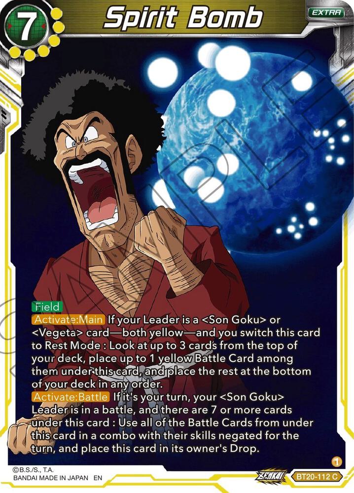 Spirit Bomb - Power Absorbed (Common) [BT20-112] — dragon-ball card Main image