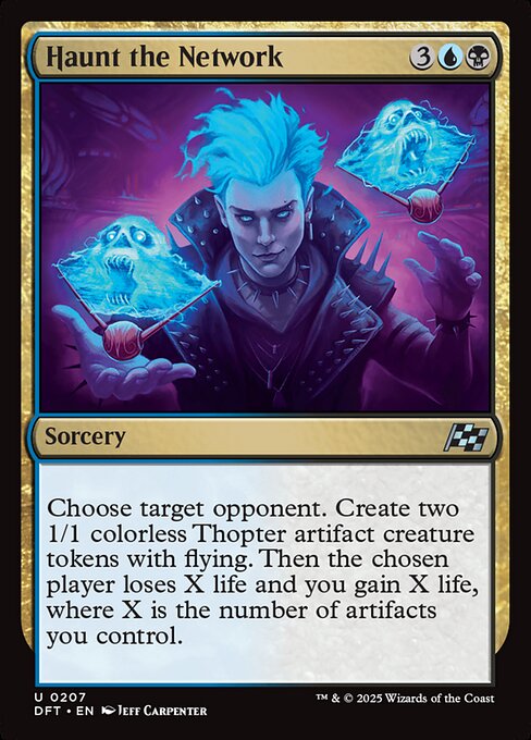 Haunt the Network – Aetherdrift (DFT-207) Magic: The Gathering card