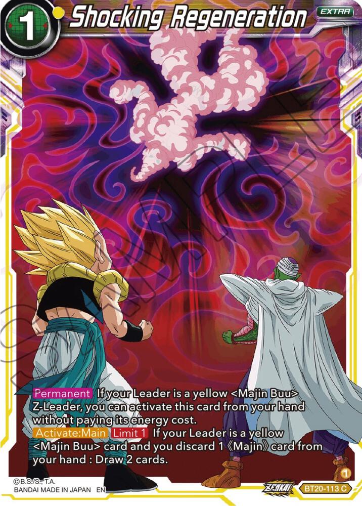 Shocking Regeneration - Power Absorbed (Common) [BT20-113] — dragon-ball card Main image