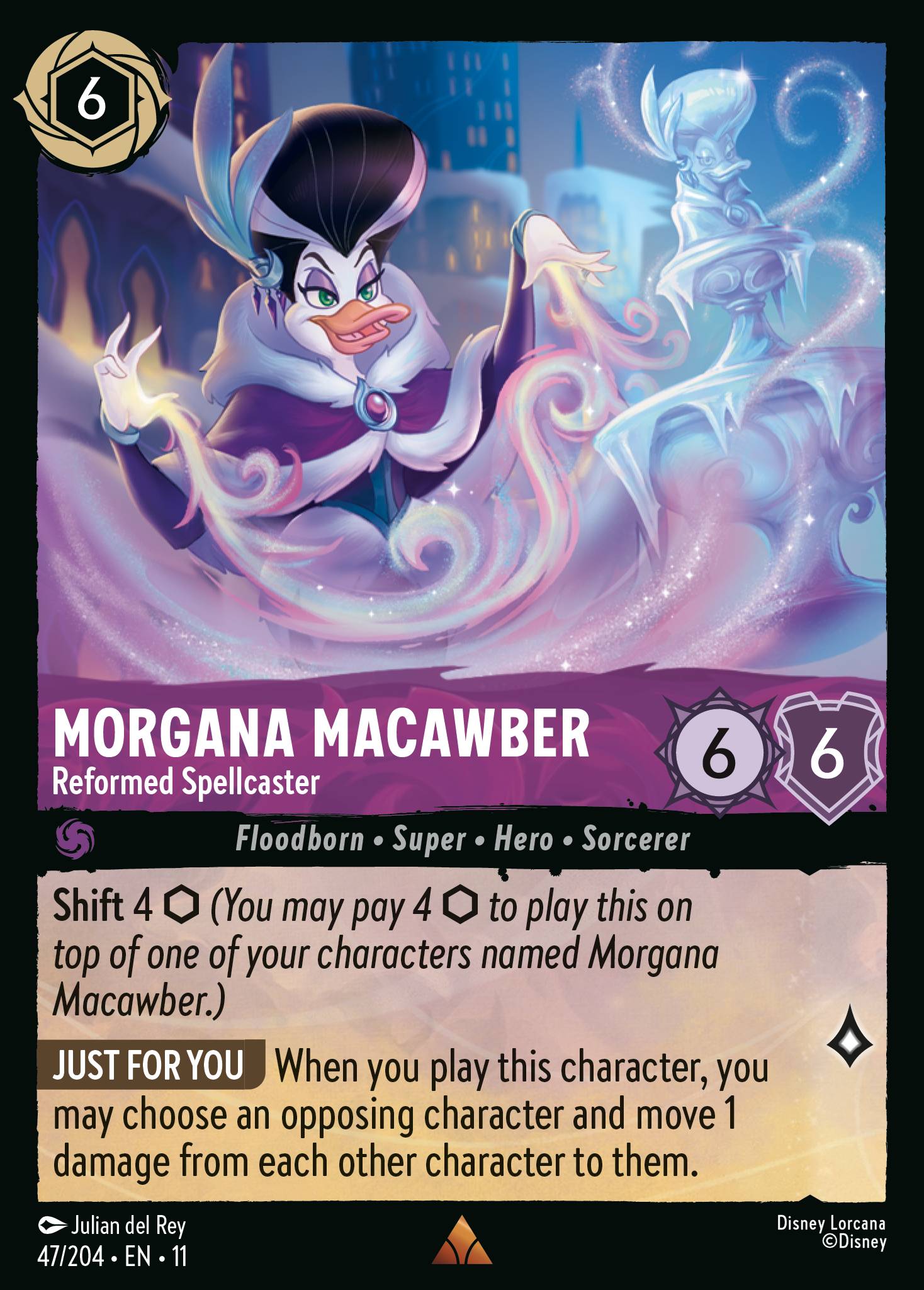 Morgana Macawber - Reformed Spellcaster — Winterspell (11WSP-47) Disney Lorcana card