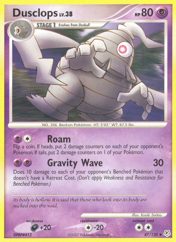 Dusclops Lv.38 – Diamond & Pearl 47 – Pokémon TCG single card Hoofdafbeelding