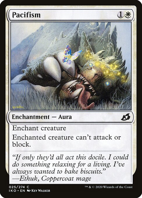 Pacifism – Ikoria: Lair of Behemoths (IKO-25) Magic: The Gathering card