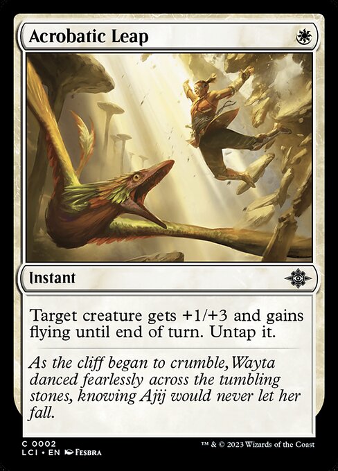 Acrobatic Leap – The Lost Caverns of Ixalan (LCI-2) Magic: The Gathering card | LC-REM-20260804-15393156366668-47f82d84-03ad-42dd-80ce-f0ac5e353e46 Hoofdafbeelding