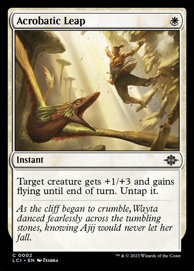 Magic-kaart Acrobatic Leap LCI-2 uit The Lost Caverns of Ixalan (Common)