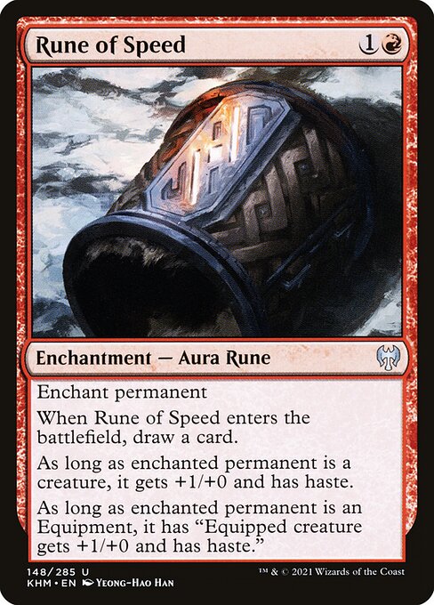 Rune of Speed – Kaldheim (KHM-148) Magic: The Gathering card