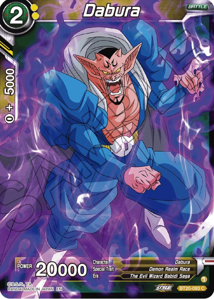 Dabura (BT20-093) - Power Absorbed (Common) [BT20-093] — dragon-ball card