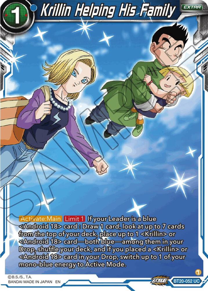 Krillin Helping His Family (V.1 - Uncommon) - Power Absorbed (Uncommon) [BT20-052] Immagine principale del prodotto