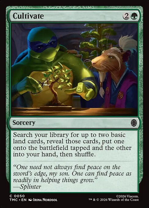 Cultivate – Teenage Mutant Ninja Turtles Eternal (TMC-50) Magic: The Gathering card | LC-REM-20260804-15675748254028-4824ad7c-e533-4357-b486-9e908721db65