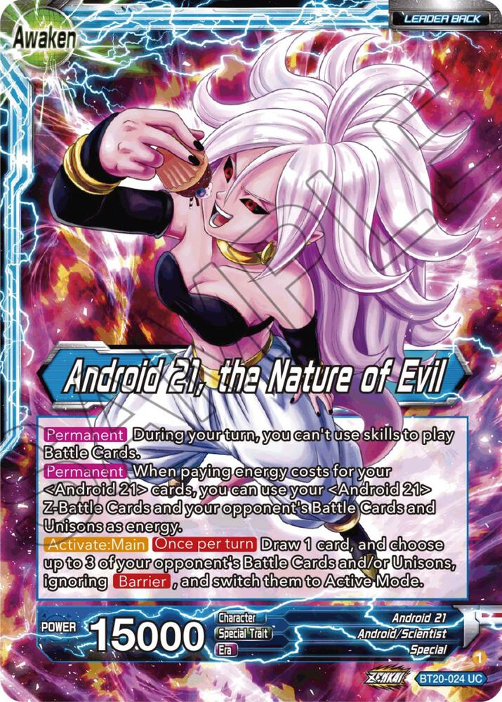 Android 21 // Android 21, the Nature of Evil - Power Absorbed (Uncommon) [BT20-024] — dragon-ball card