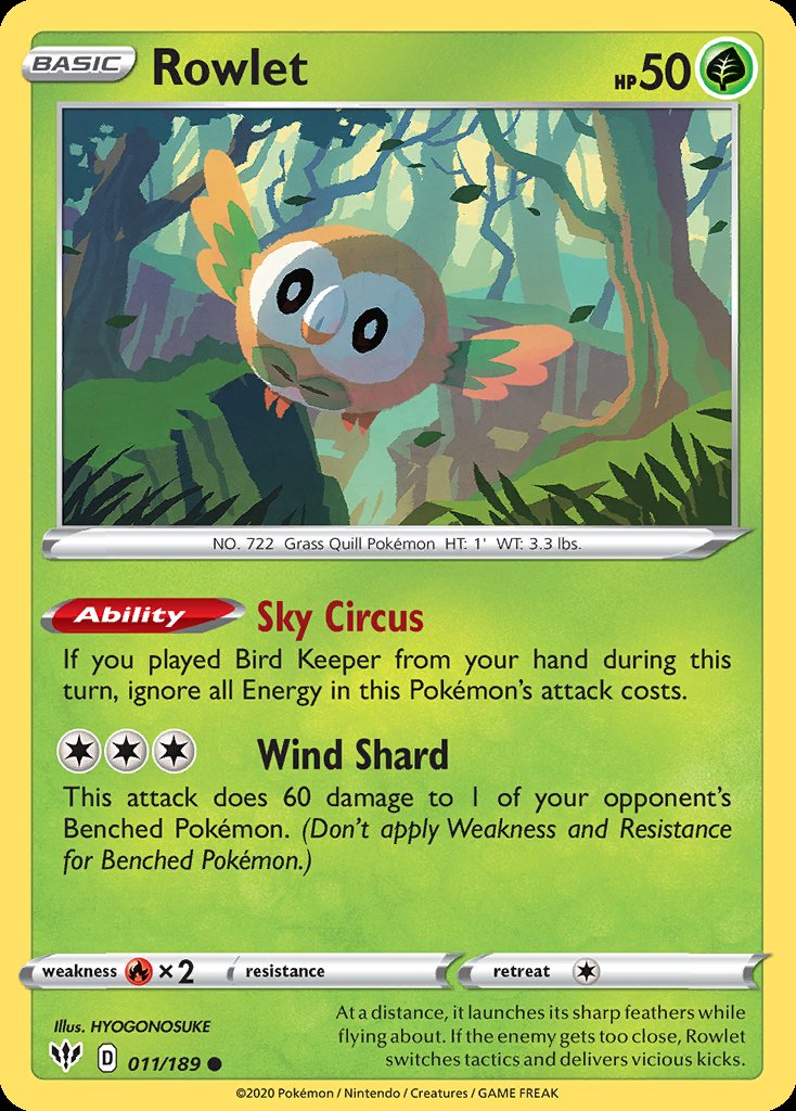 Rowlet - Darkness Ablaze (Common) [DAA-11] Imagen principal del producto