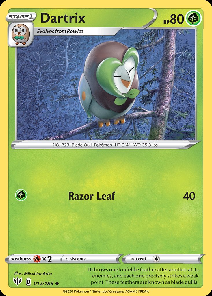 Dartrix - Darkness Ablaze (Uncommon) [DAA-12] Hoofdafbeelding