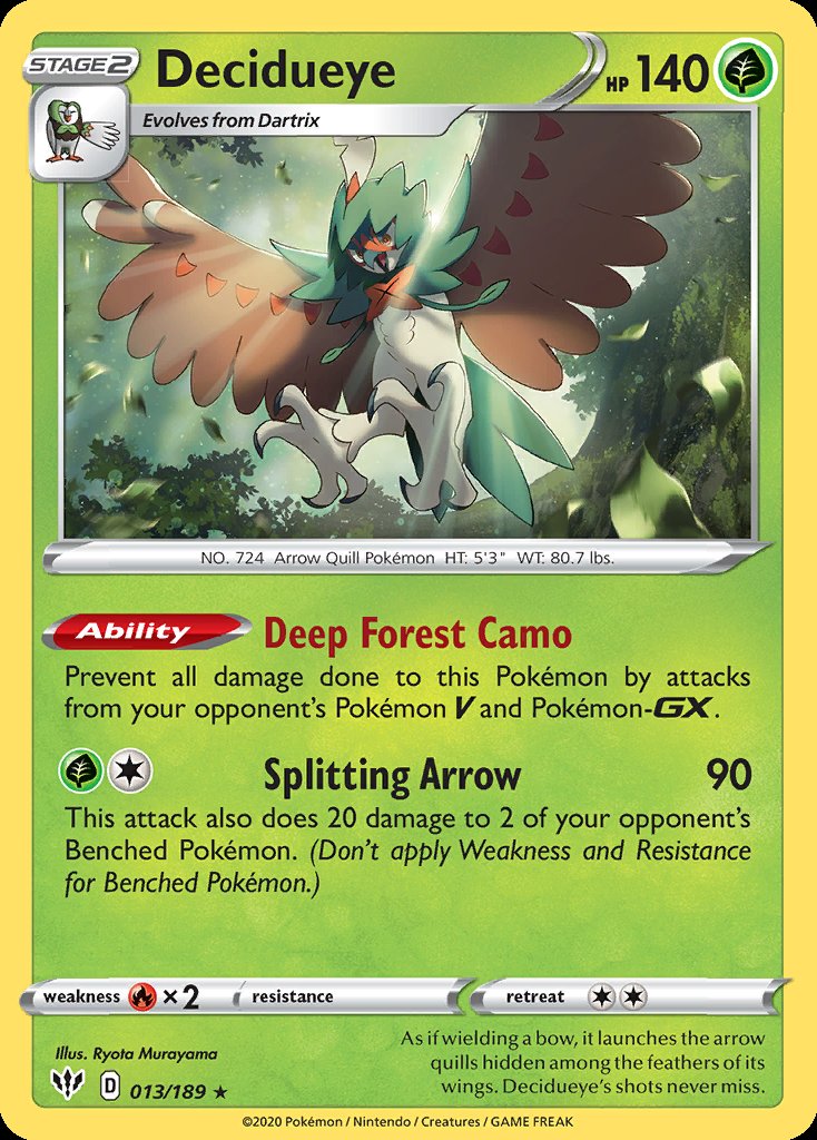 Decidueye - Darkness Ablaze (Holo Rare) [DAA-13] Main image