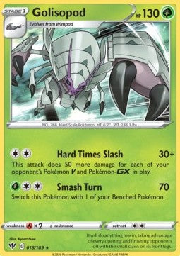Golisopod - Darkness Ablaze (Holo Rare) [DAA-18] Imagen principal del producto