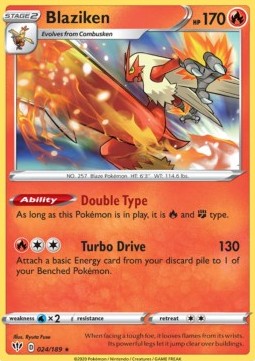Blaziken - Darkness Ablaze (Holo Rare) [DAA-24] Hover Image